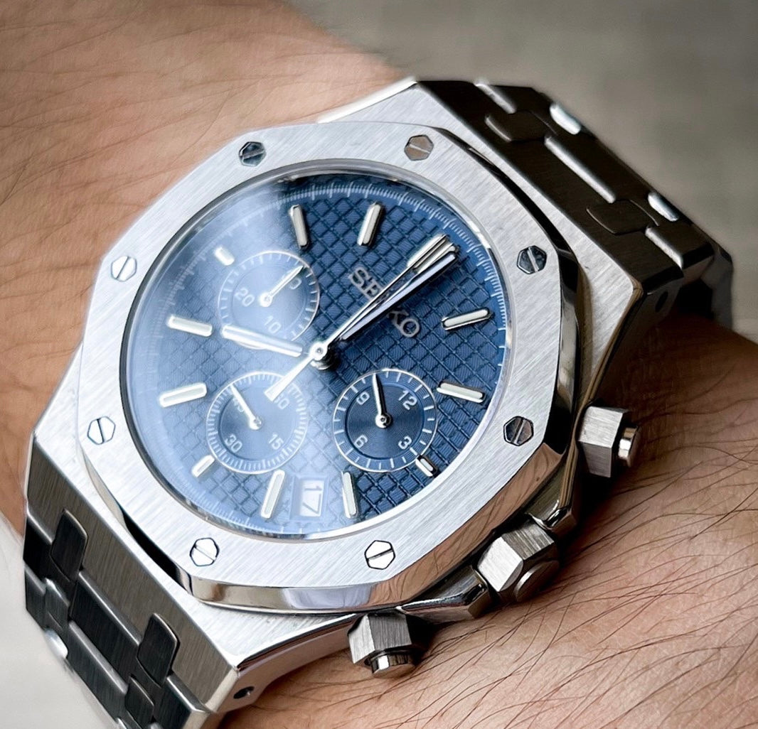 Seiko Royal Oak Chronograph Blue Dial
