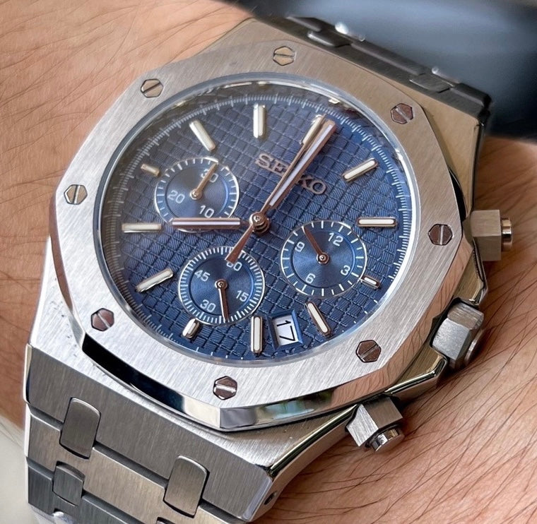Seiko Royal Oak Chronograph Blue Dial